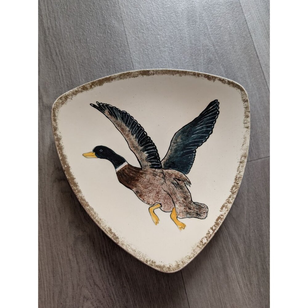 Vintage Holland Mold Ceramic Duck Footed Plate
